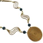 Colar Mandala com Agata Azul 1